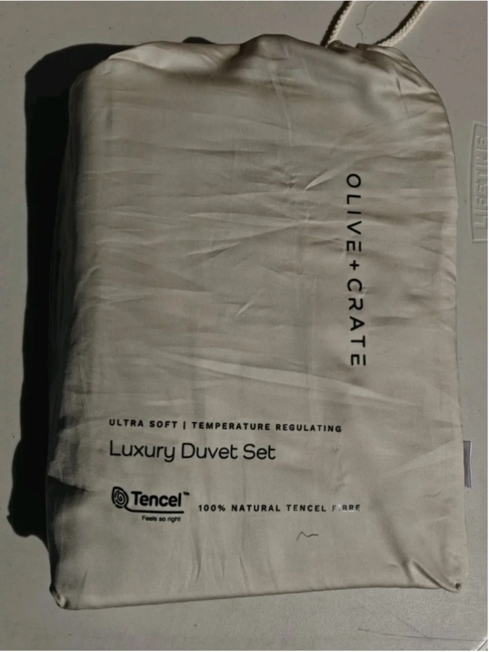 OLIVE & CRATE EUCALYPTUS - QUEEN DUVET COVER SET OATMEAL [Pillowcases Included]